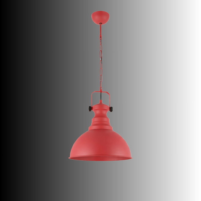 Opviq Kure - 30 - 3710 - D Lámpara de araña de metal Rojo
